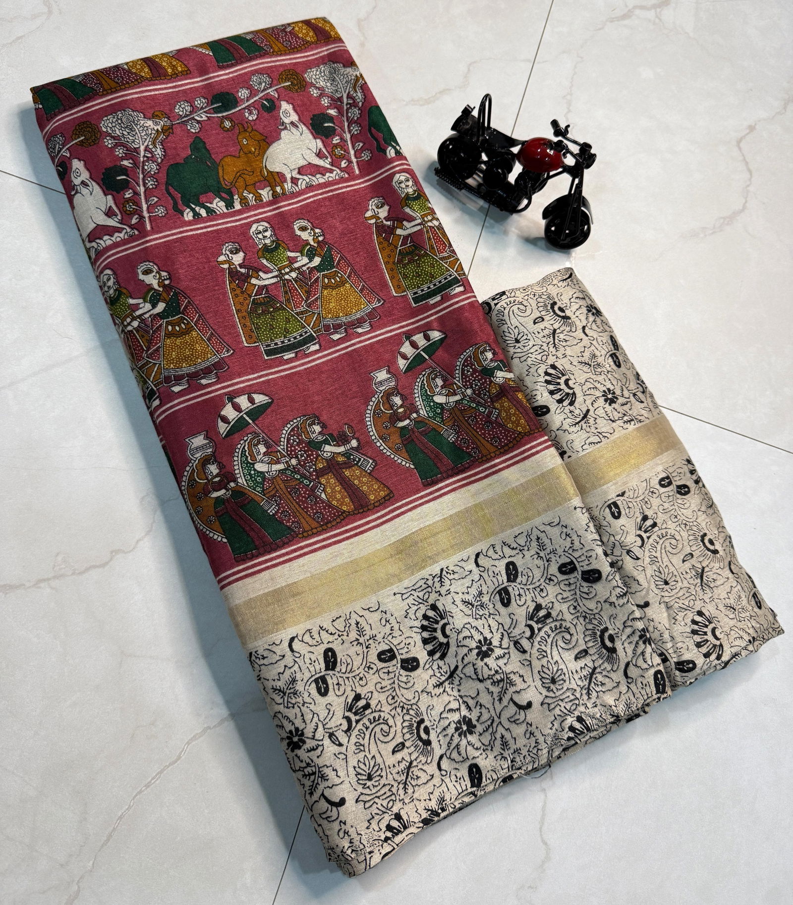 Wow Cotton Silk kalamkari Printed Daily Wear Sarees Suppliers In India